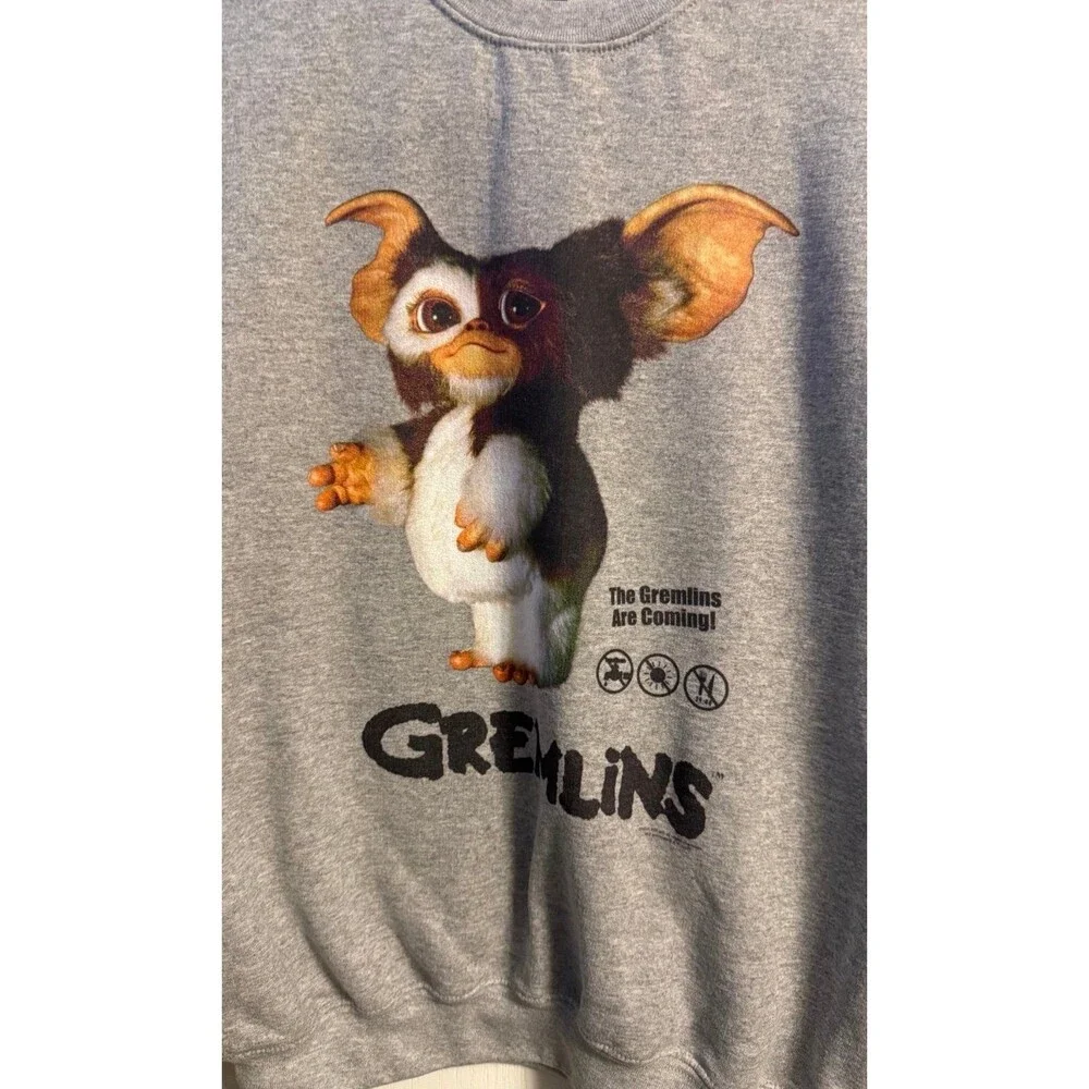 NEW Gremlins Gizmo Mogwai Christmas Classic Movie Jersey Youth XL Pullover Shirt